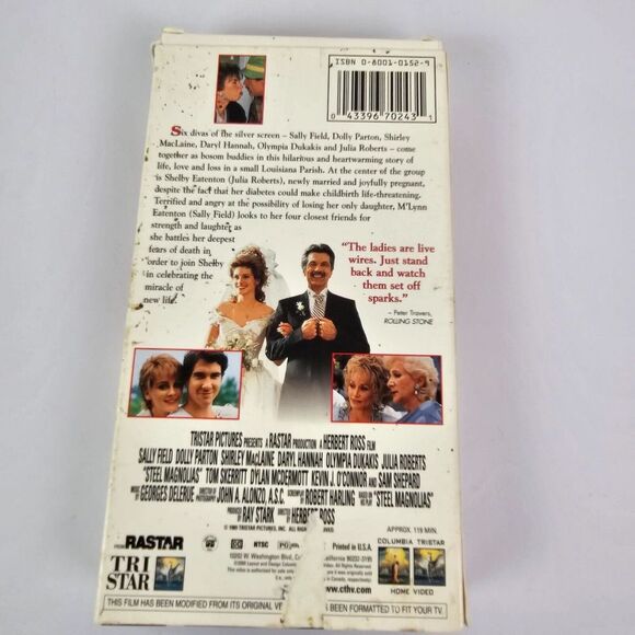 Steel Magnolias VHS Movie Julia Roberts Olympia Dukakis Dolly‎ Parton - Picture 3 of 5